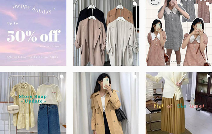 Cửa hàng bán quần áo chất lượng trên instagram 2