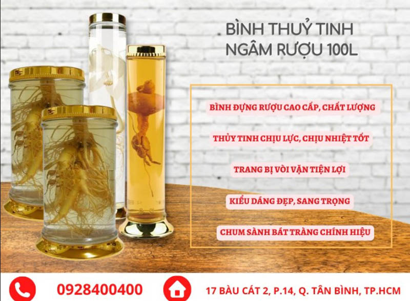 Thảo dược An Quốc Thái - Cơ sở bán bình ngâm rượu TPHCM chất lượng