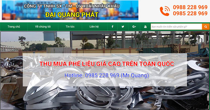 Phế Liệu Đại Quang Phát - Vựa thu mua đồ cũ, phế thải giá cao tại Sài thành