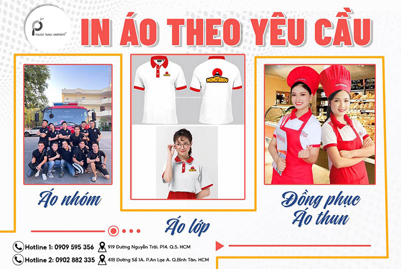 Địa chỉ in áo thun theo yêu cầu TPHCM giá rẻ - Đồng Phục Phước Thịnh